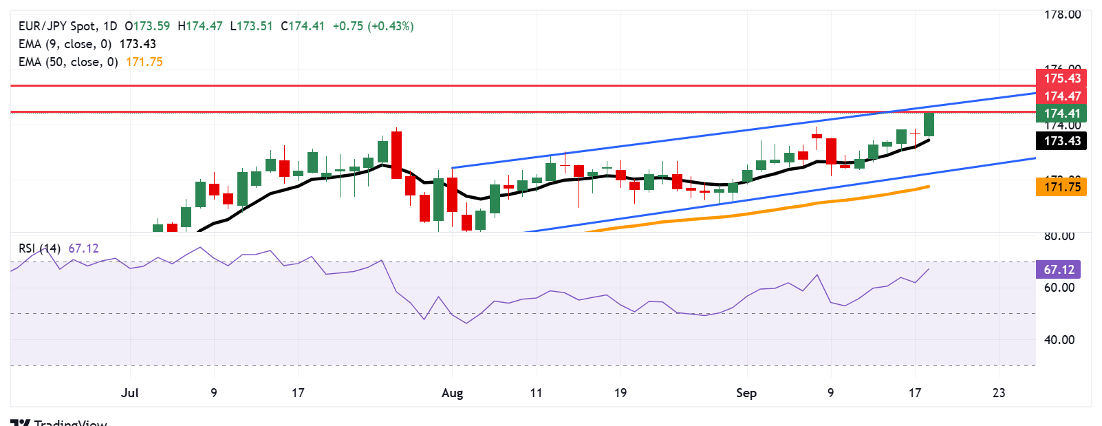 Dự báo giá EUR/JPY: Đạt mức cao mới trong 14 tháng gần 174,50