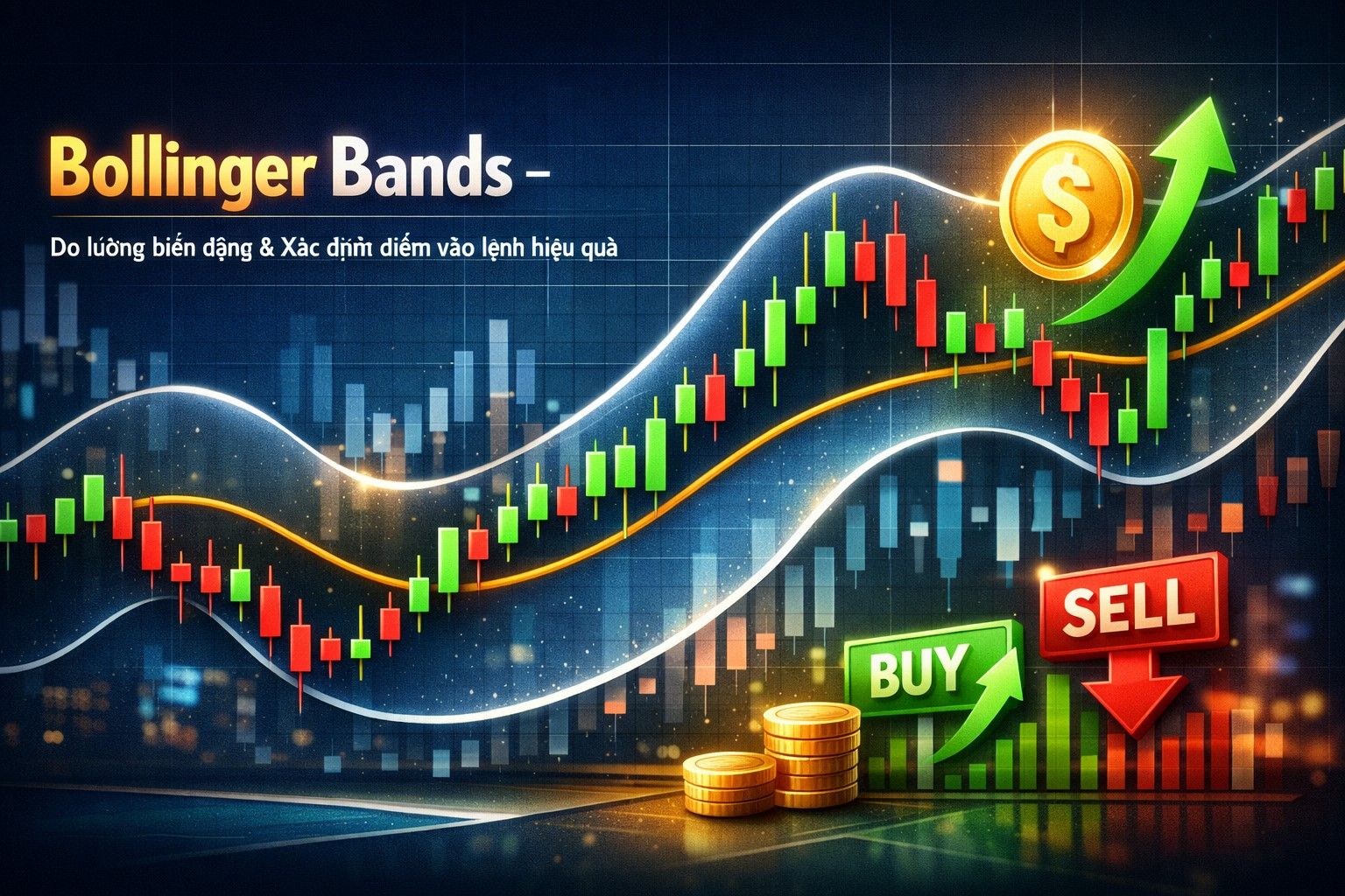 Bollinger Bands – Chỉ báo đo lường biến động và xác định điểm vào lệnh hiệu quả trong đầu tư