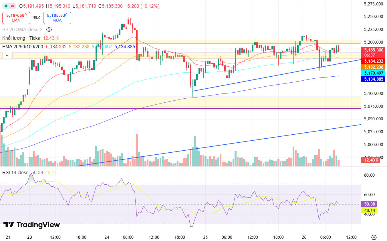 Nhận định giá vàng (XAUUSD) ngày 26/2: Vàng quốc tế trở lại đà tăng mạnh mẽ