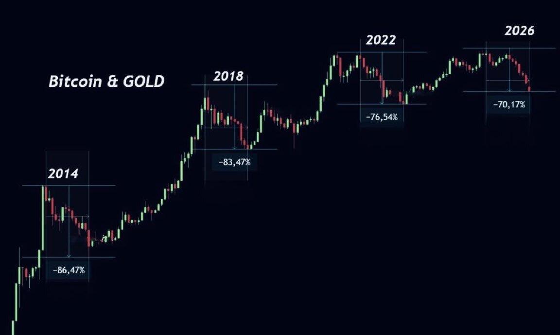 Tỷ lệ BTC/Vàng cho thấy sự kết thúc của chu kỳ gấu.