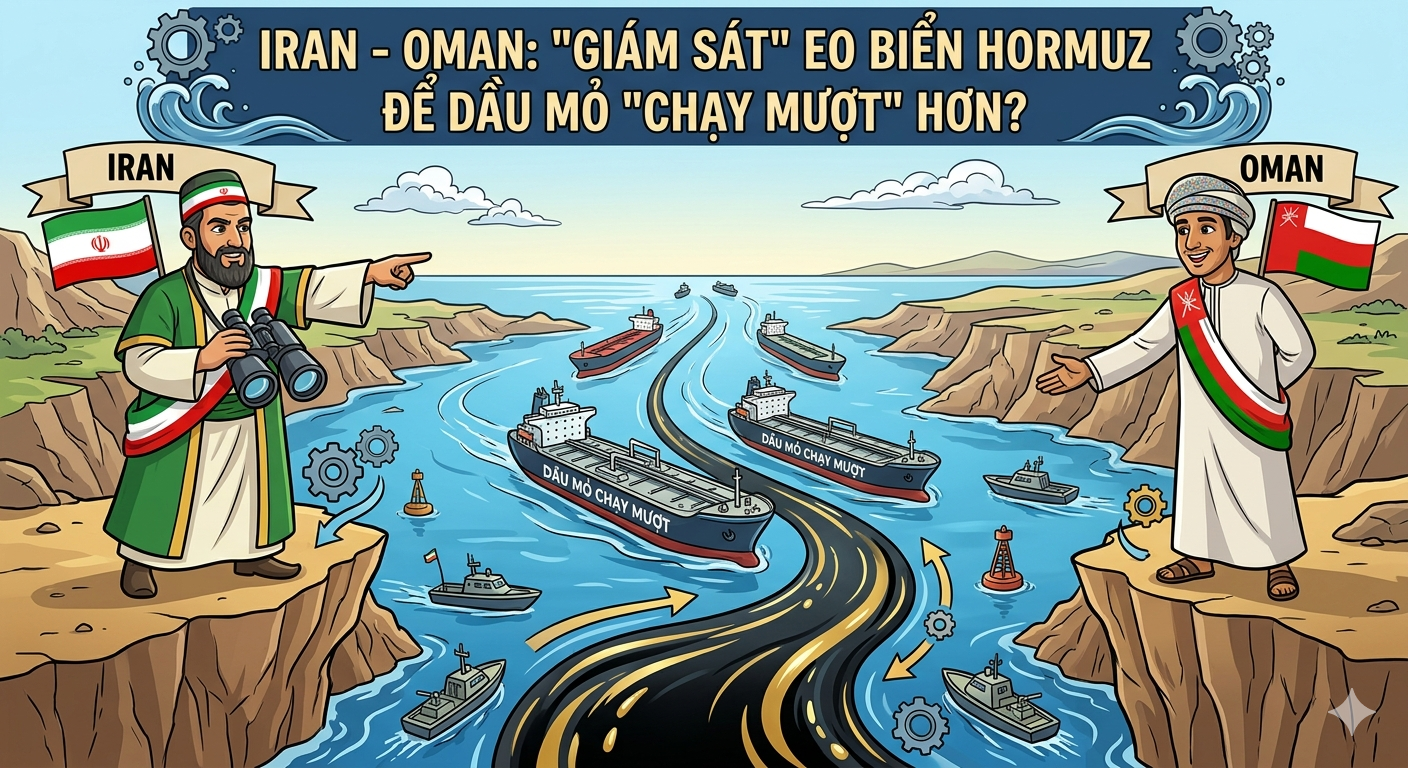 Iran - Oman: "Giám Sát" Eo Biển Hormuz Để Dầu Mỏ "Chạy Mượt" Hơn?