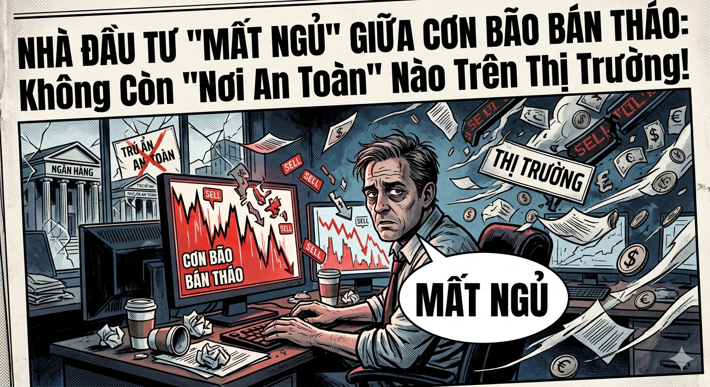 Nhà Đầu Tư "Mất Ngủ" Giữa Cơn Bão Bán Tháo: Không Còn "Nơi An Toàn" Nào Trên Thị Trường!