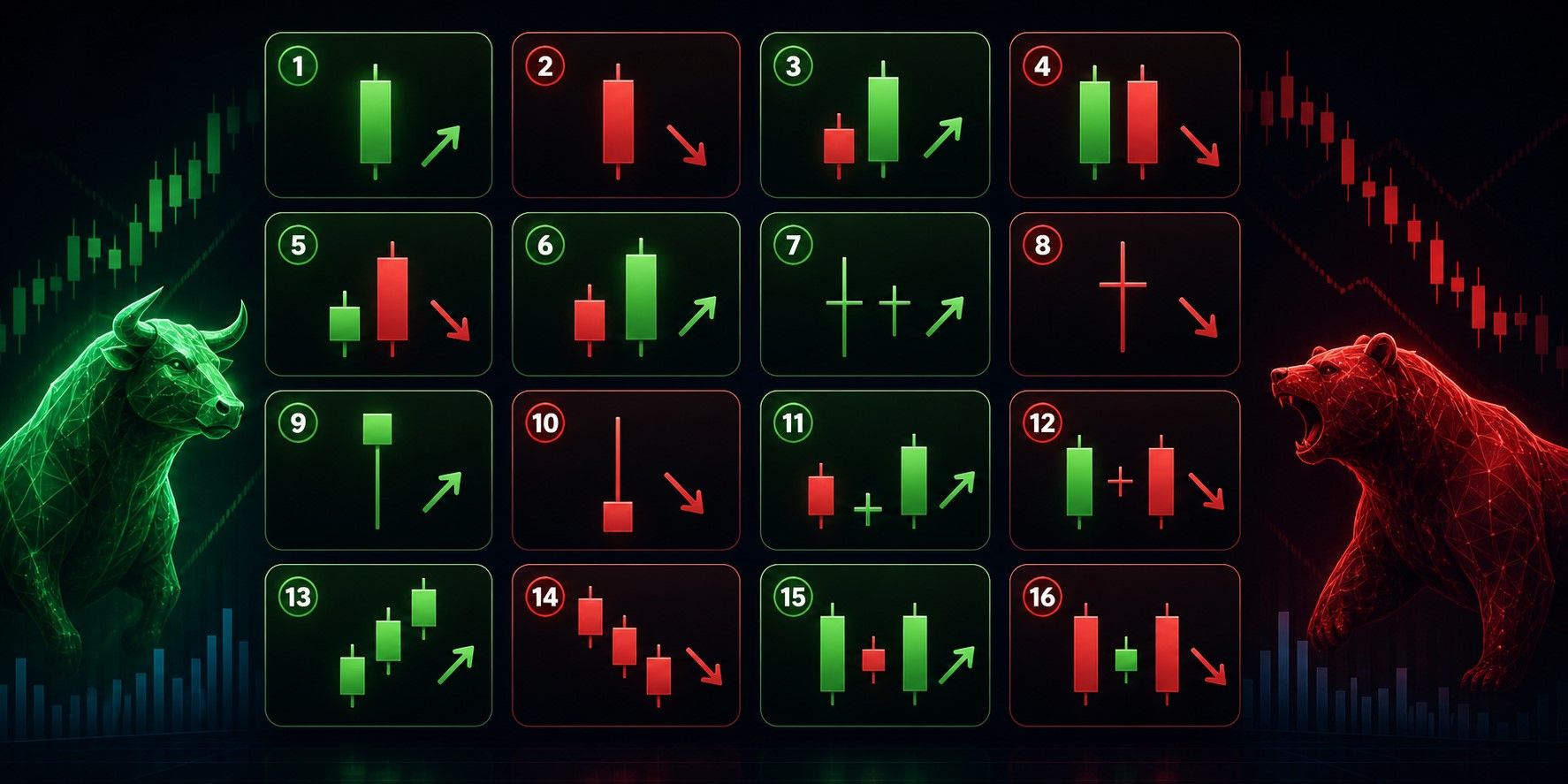 Tổng hợp 16 mô hình nến Nhật cơ bản trong Forex và chứng khoán mà nhà giao dịch cần biết