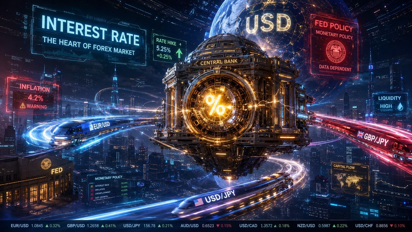 Vai trò của Interest Rate đối với thị trường Forex