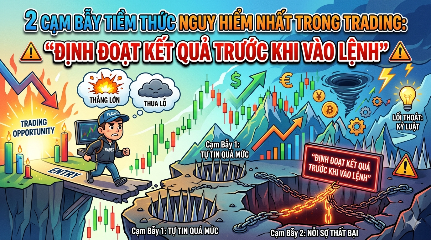 2 Cạm Bẫy Tiềm Thức Nguy Hiểm Nhất Trong Trading: “Định Đoạt Kết Quả Trước Khi Vào Lệnh”