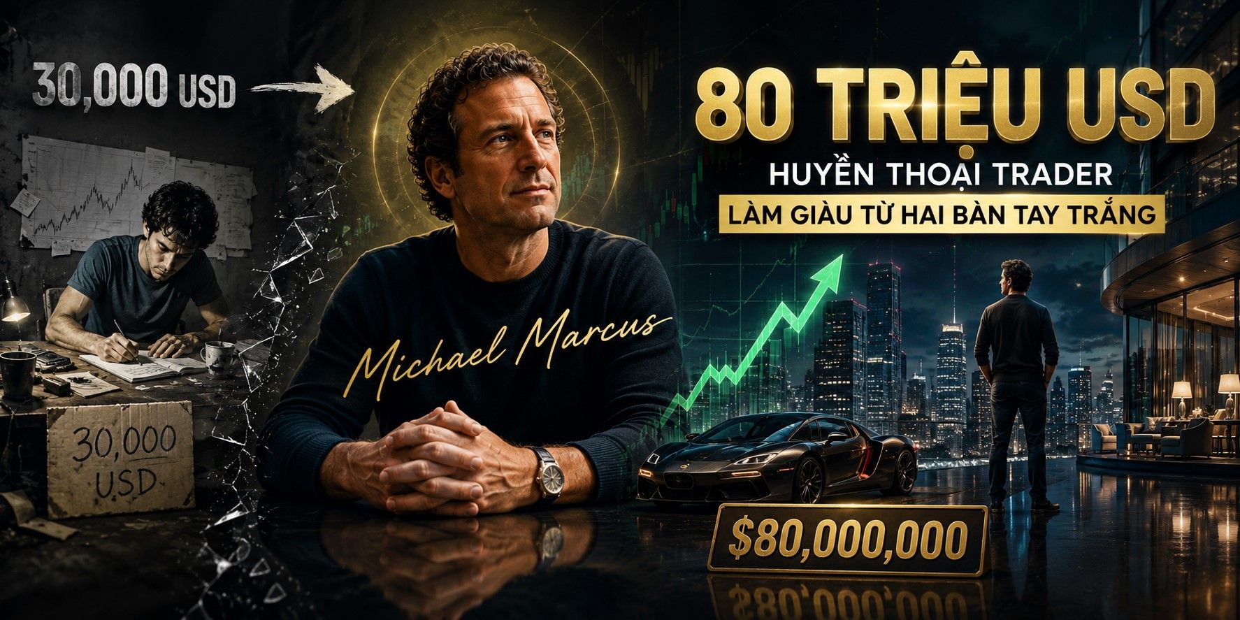 Michael Marcus – từ 30.000 USD đến 80 triệu USD: huyền thoại trader làm giàu từ hai bàn tay trắng