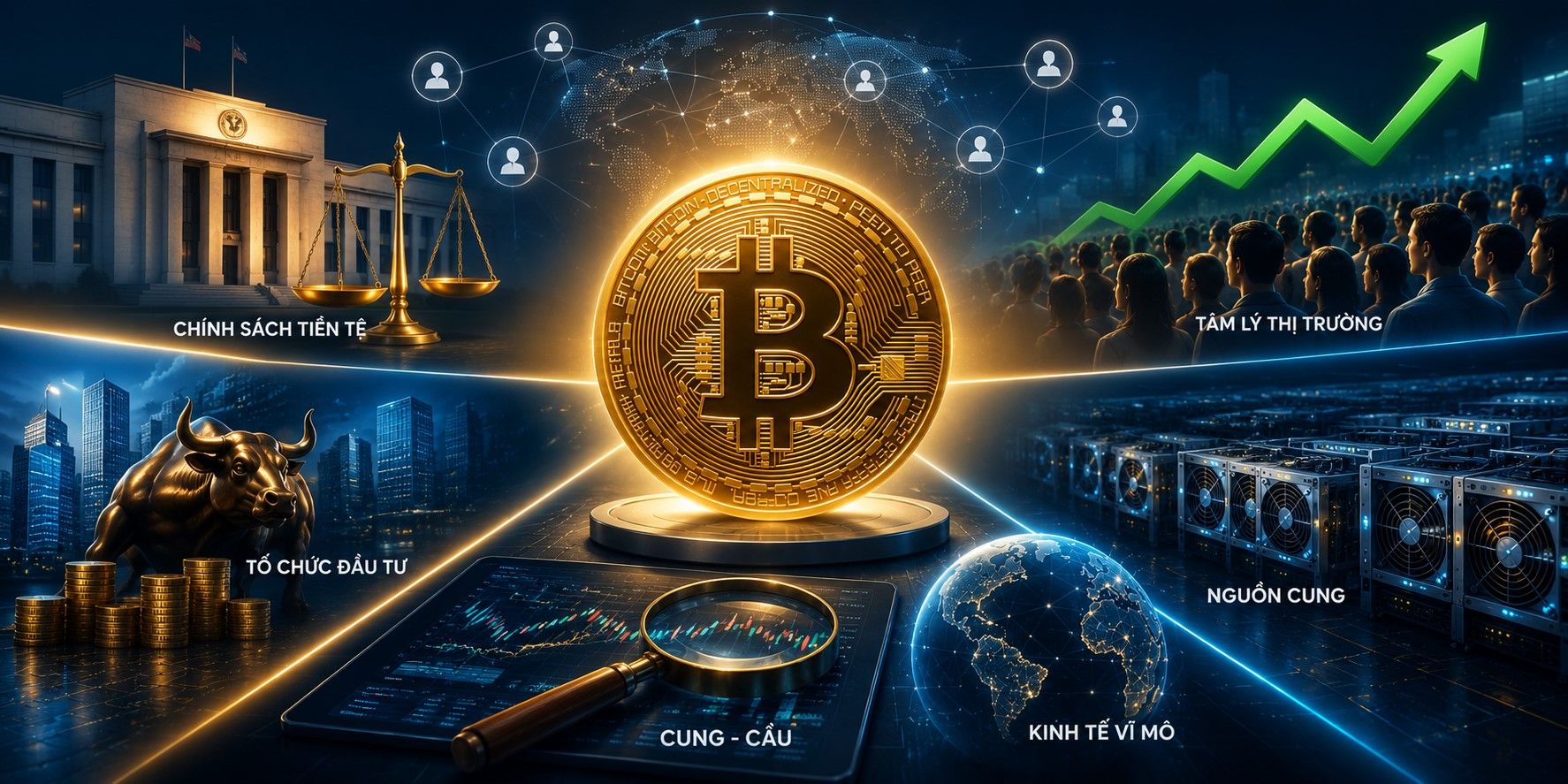 Ai định giá Bitcoin? Những yếu tố quyết định giá Bitcoin bạn cần biết