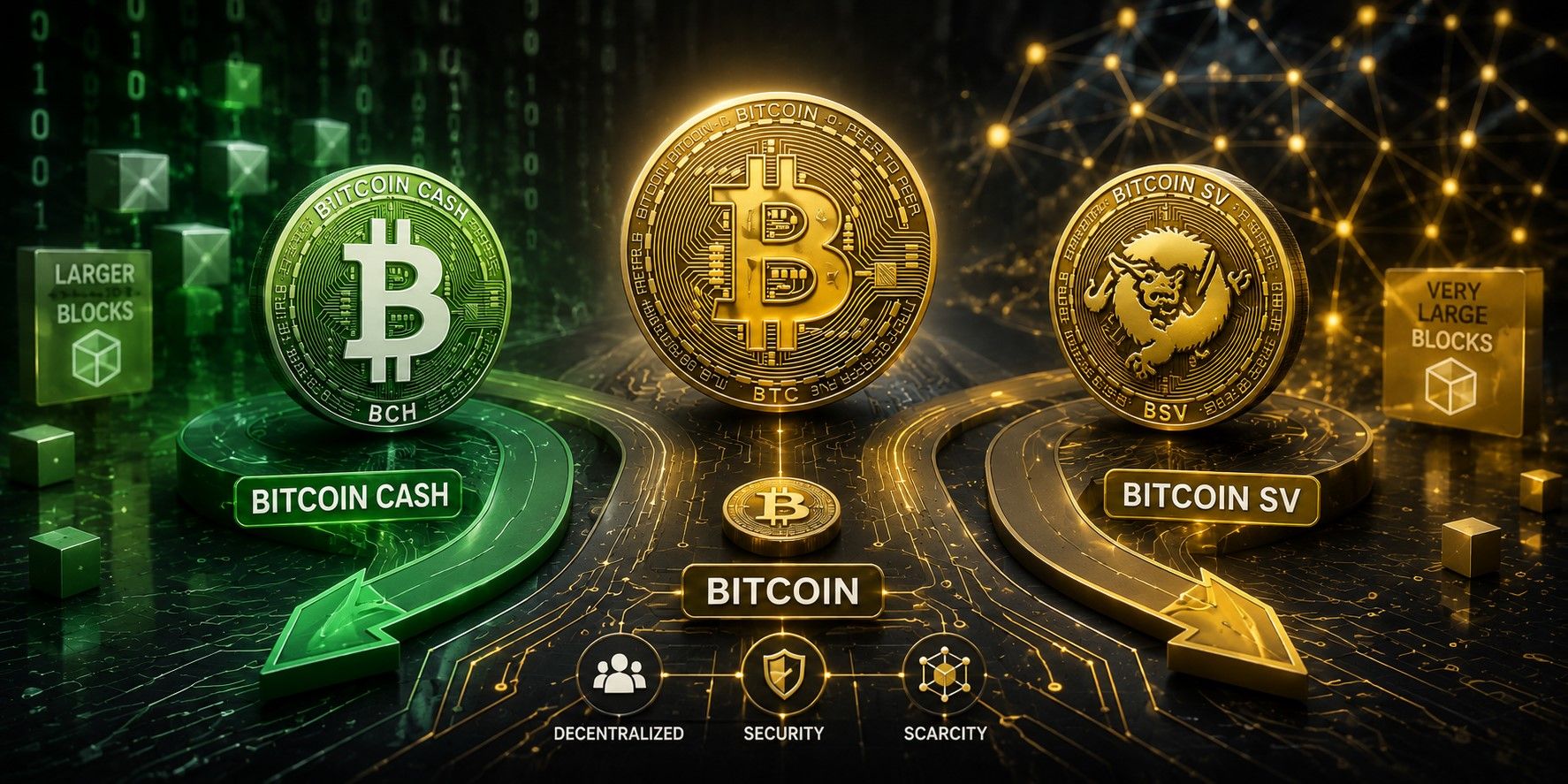 Vì sao có Bitcoin Cash và Bitcoin SV? Khác gì so với Bitcoin?