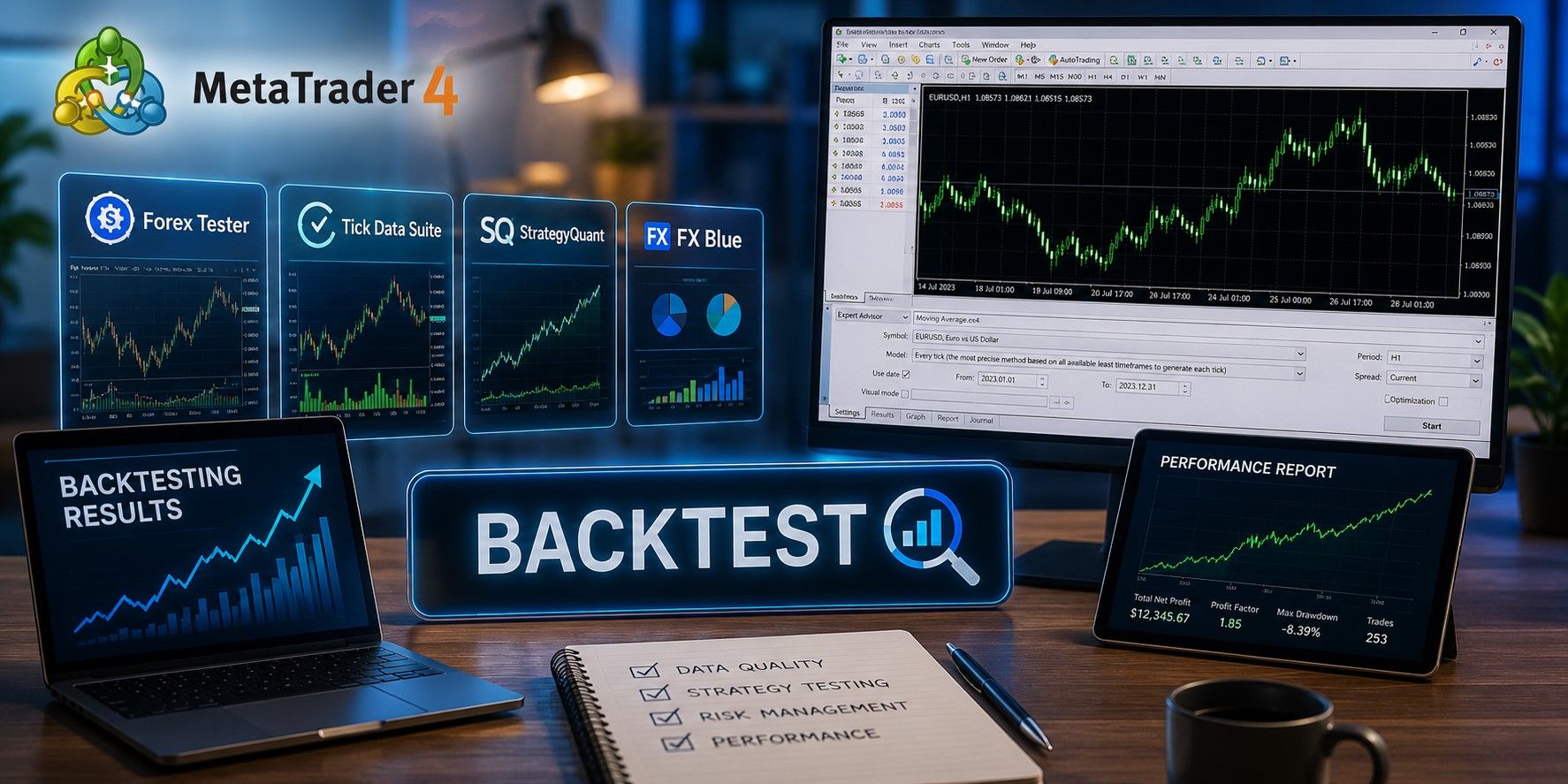 Top phần mềm backtest Forex miễn phí trên MT4 hiệu quả nhất