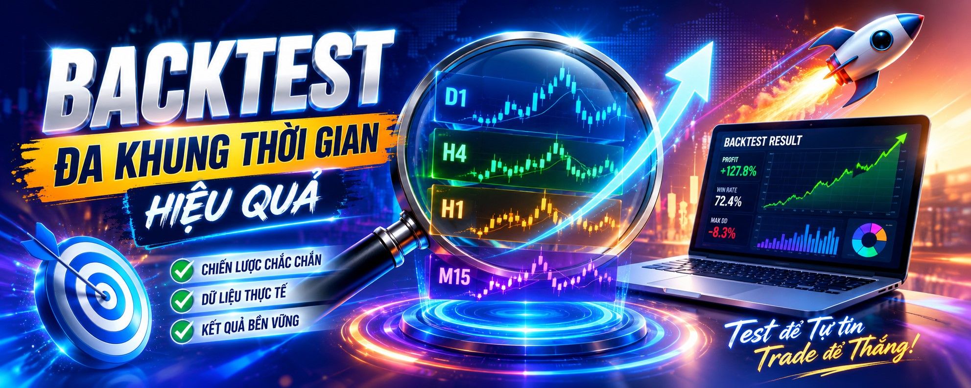 Hướng dẫn backtest đa khung thời gian hiệu quả cho trader