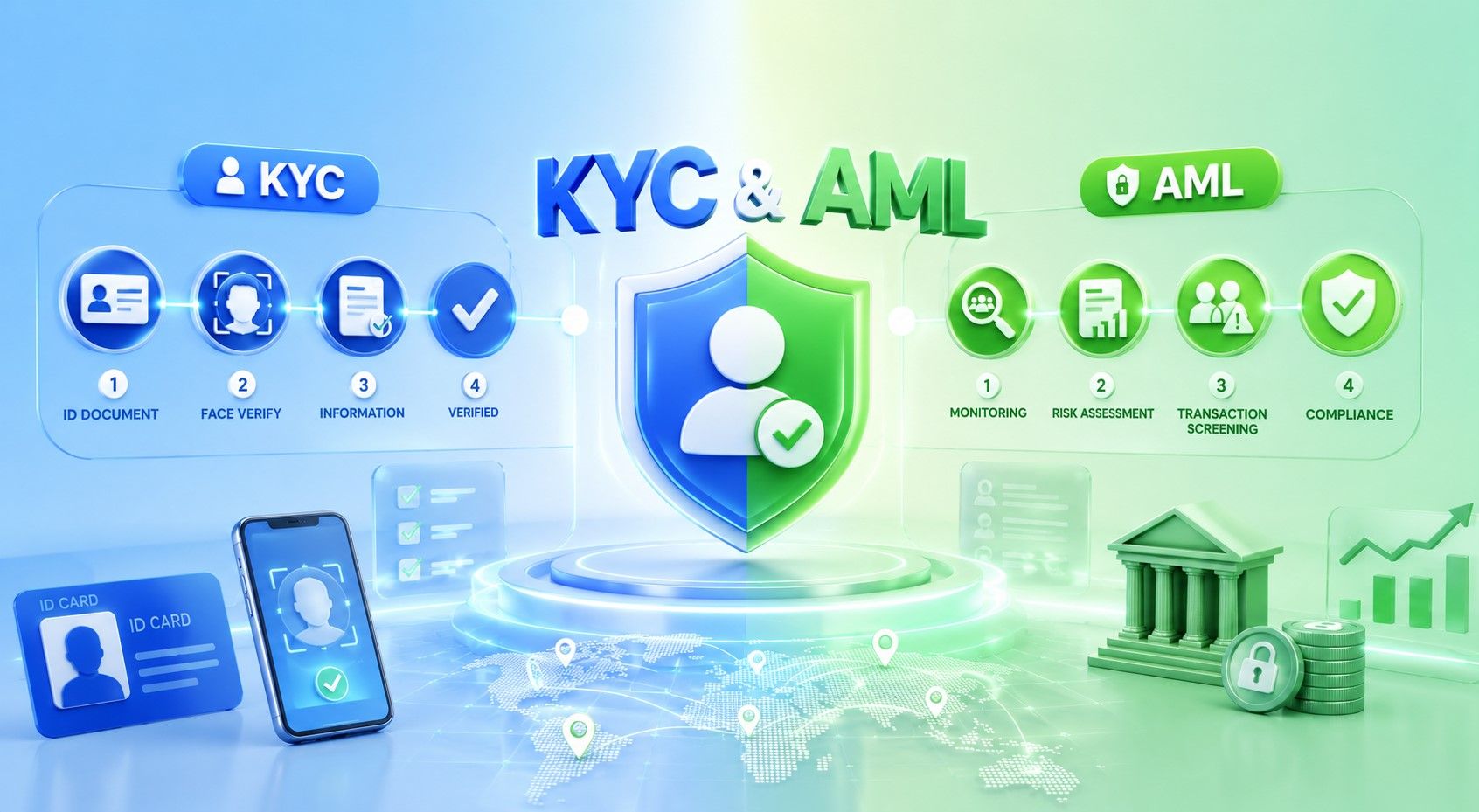 KYC và AML là gì? Quy trình xác minh KYC, AML gồm những gì?