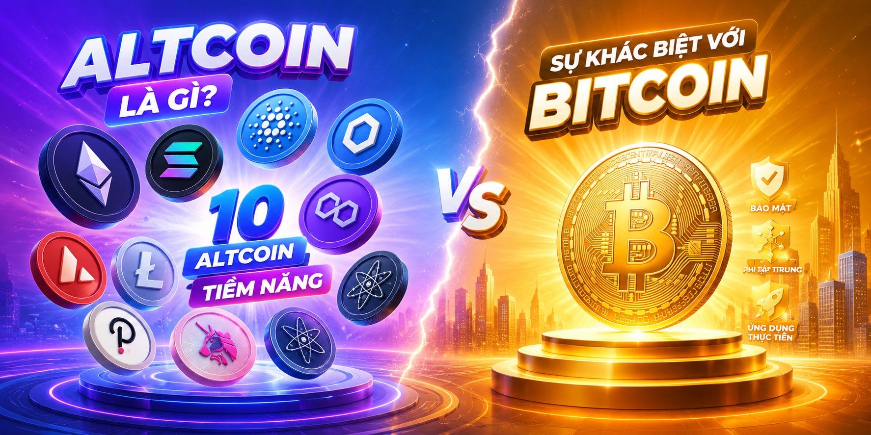 Altcoin là gì? 10 đồng Altcoin tiềm năng và sự khác biệt với Bitcoin