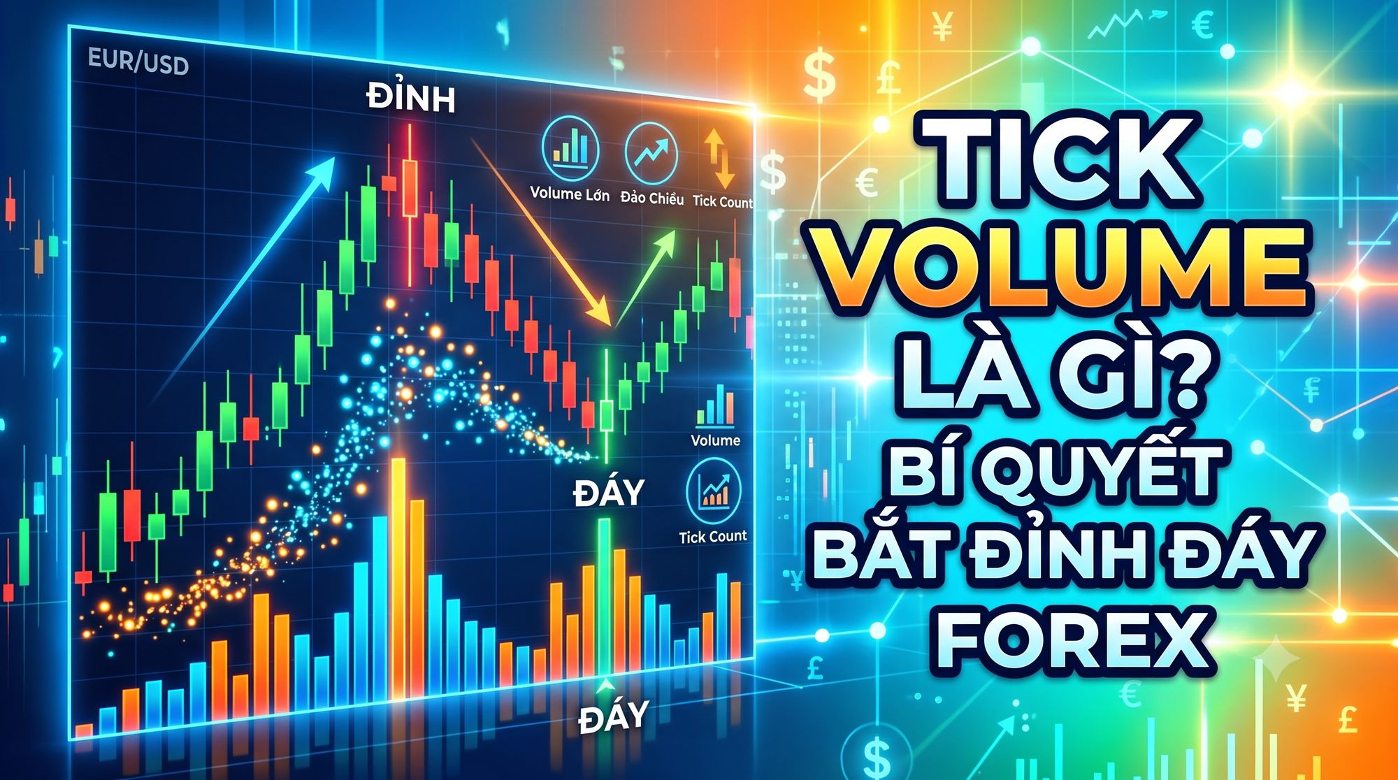 Tick Volume là gì? Bí quyết đọc hiểu Tick Volume để bắt đỉnh đáy Forex