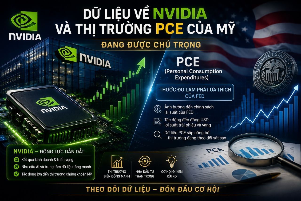 Dữ liệu về Nvidia và thị trường PCE của Mỹ đang được chú trọng.