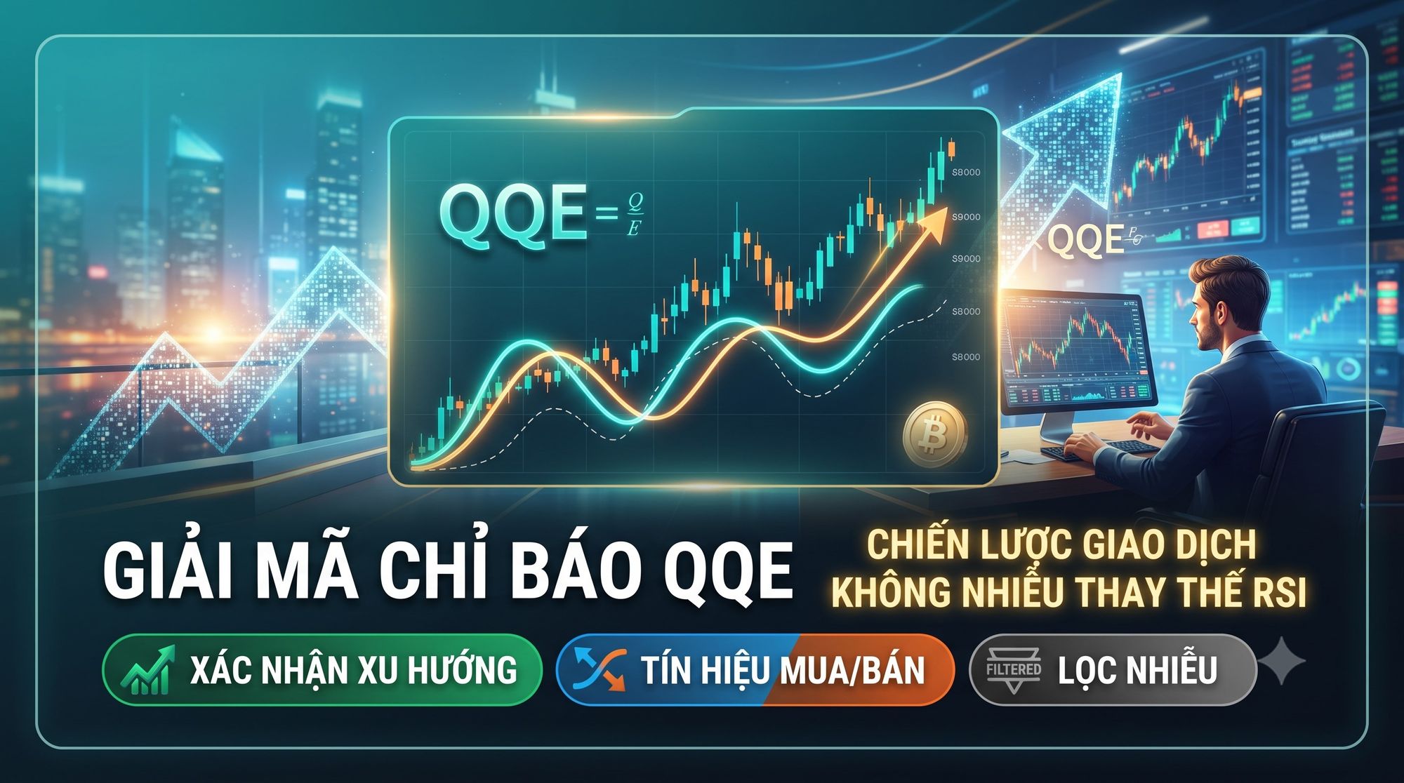 Giải mã chỉ báo QQE và chiến lược giao dịch không nhiễu thay thế RSI