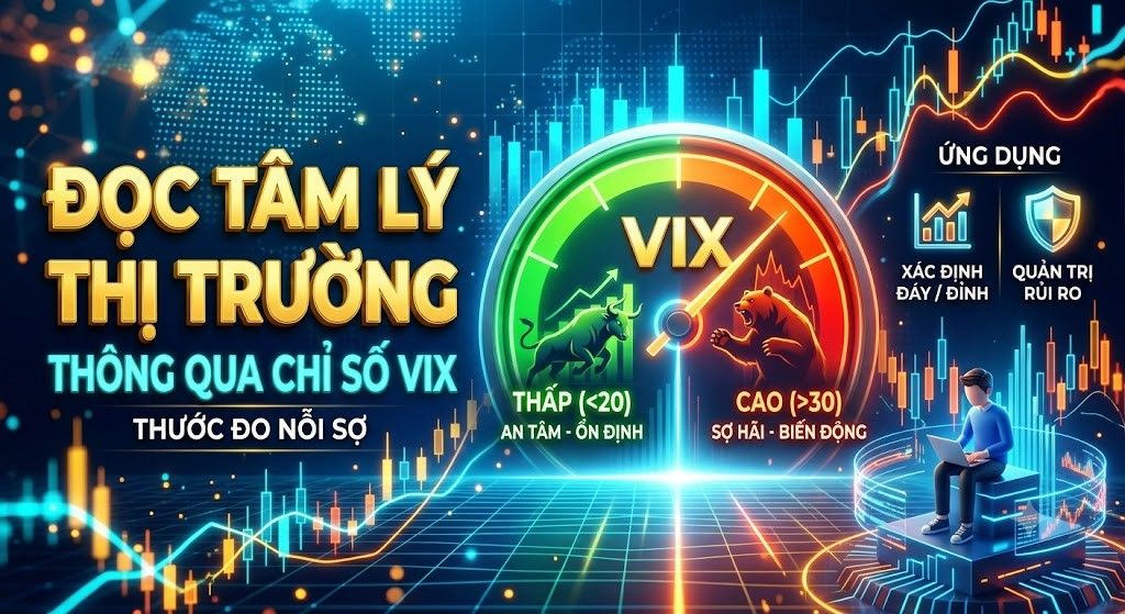 Cách đọc tâm lý thị trường thông qua chỉ số VIX