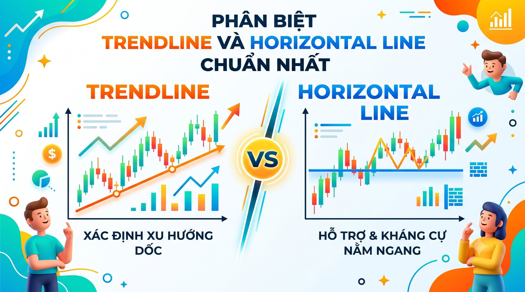 Horizontal Line là gì? Phân biệt Trendline và Horizontal Line chuẩn nhất