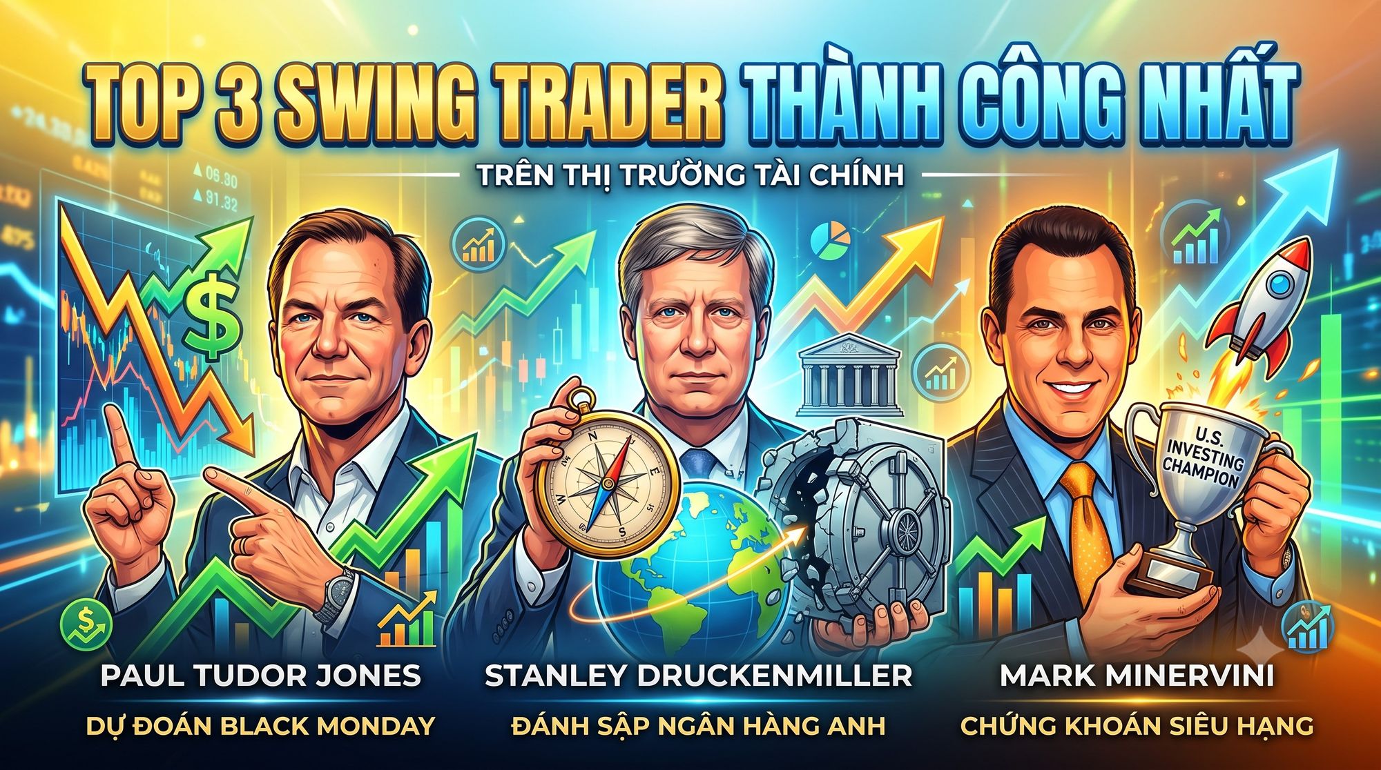 Top 3 swing trader thành công nhất trên thị trường tài chính