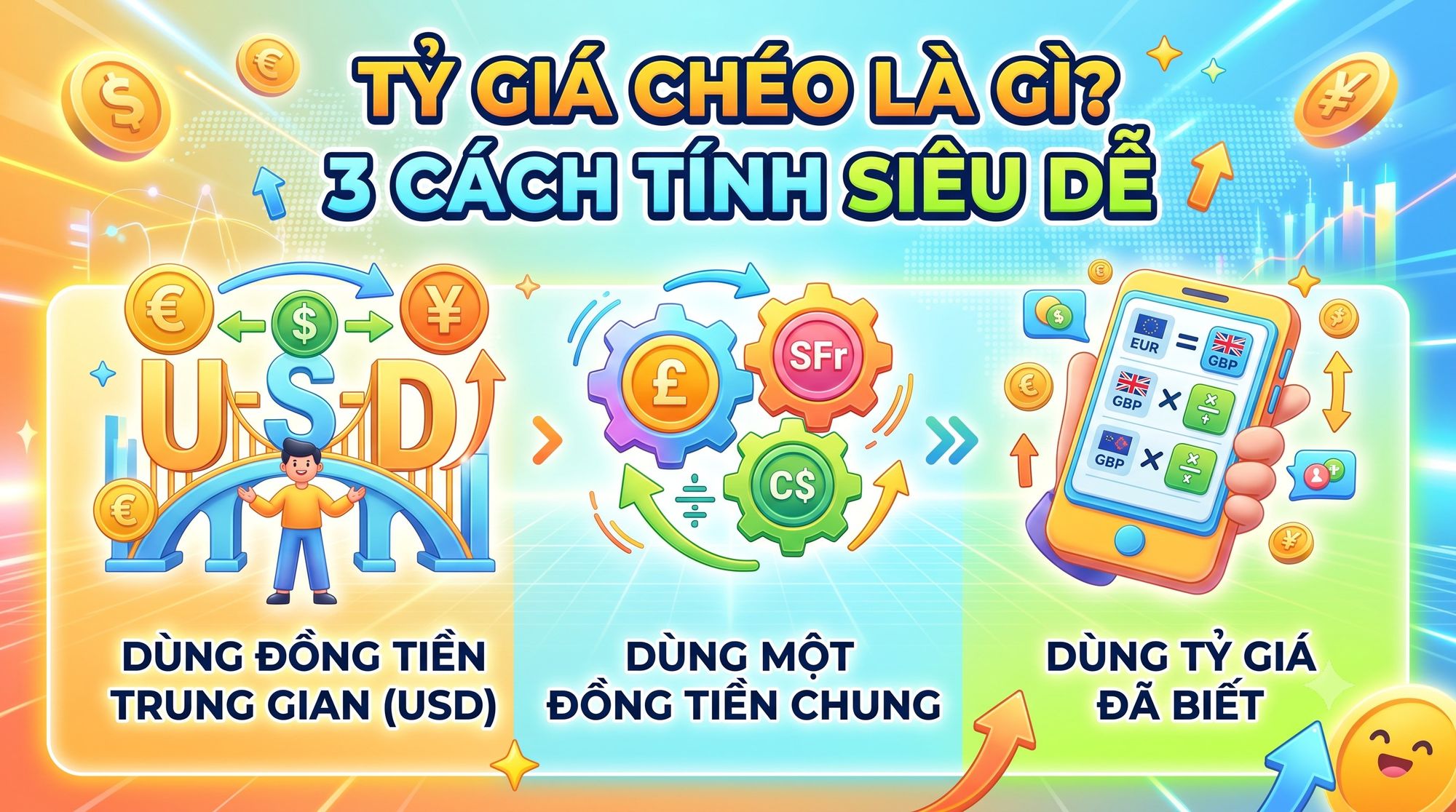 Tỷ giá chéo là gì và 3 cách tính tỷ giá chéo siêu dễ