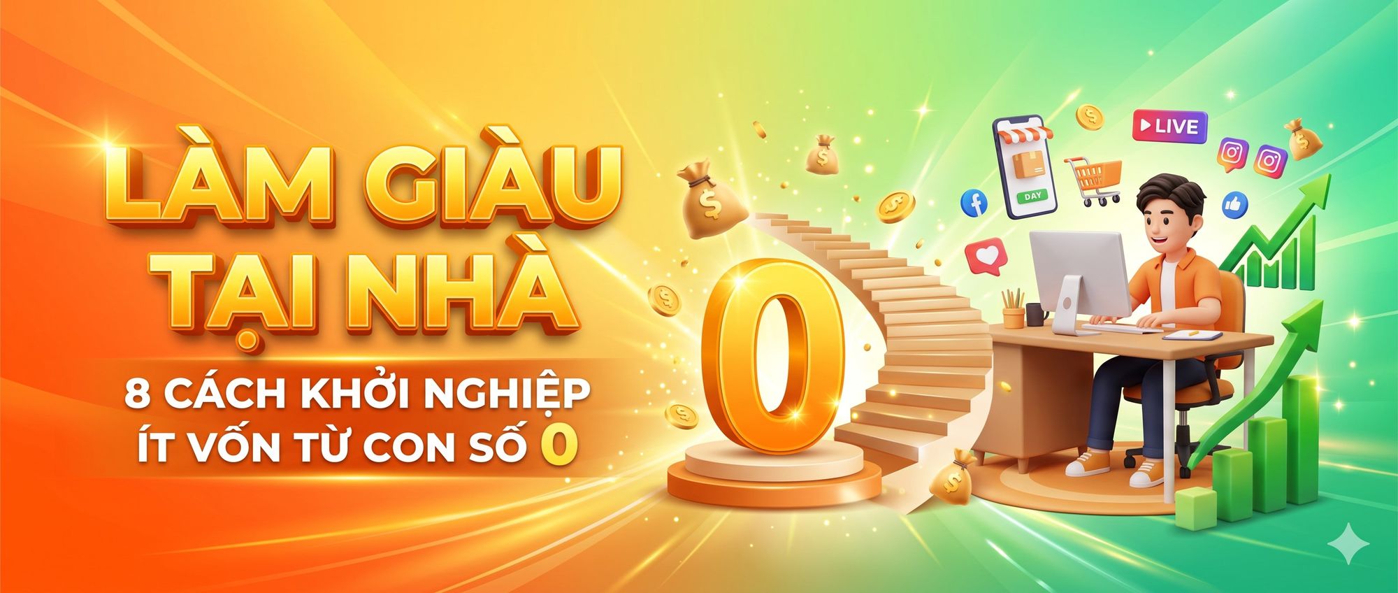 8 cách làm giàu nhanh tại nhà khởi nghiệp ít vốn từ con số 0
